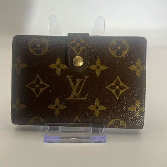LOUIS VUITTON VINTAGE MONOGRAM PORTEFEUILE VINNESE KISSLOCK WALLET - Picture 1 of 13